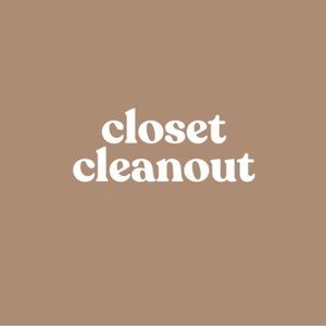 Closet clean out